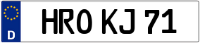 Trailer License Plate